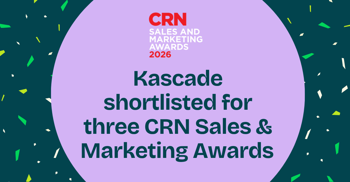 Kascade shortlisted for three CRN Sales & Marketing Awards 2026